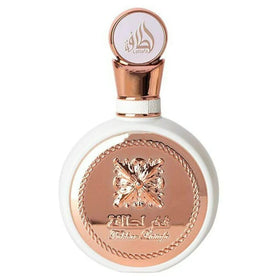 Lattafa Fakhar Eau de Parfum 100ml front view with floral design