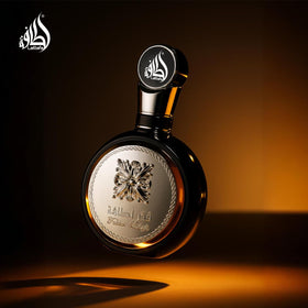 Lattafa Fakhar Eau de Parfum packaging with box
