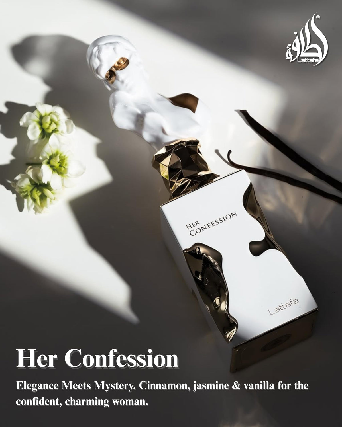 Lattafa Her Confession Eau de Parfum 100ml lifestyle scene