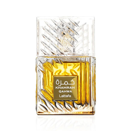 Lattafa Khamrah Qahwa Eau de Parfum 100ml front view