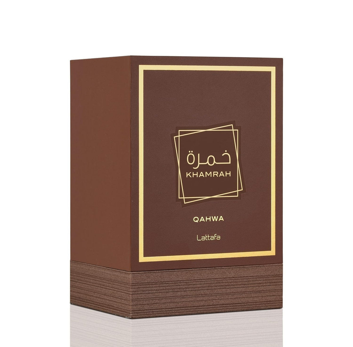 Lattafa Khamrah Qahwa Eau de Parfum 100ml packaging