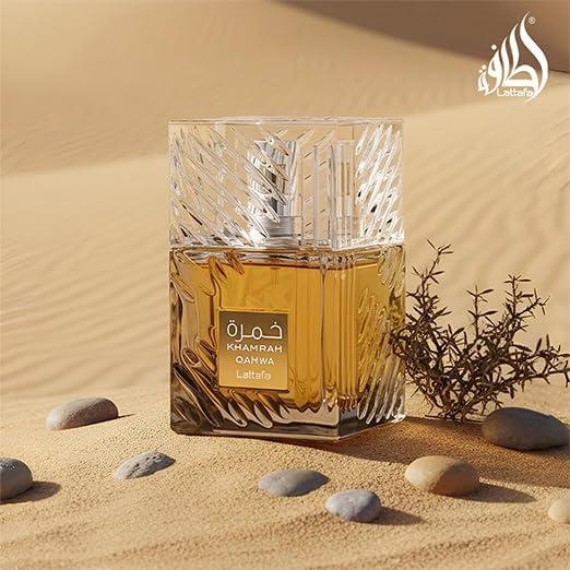 Lattafa Khamrah Qahwa Eau de Parfum lifestyle scene