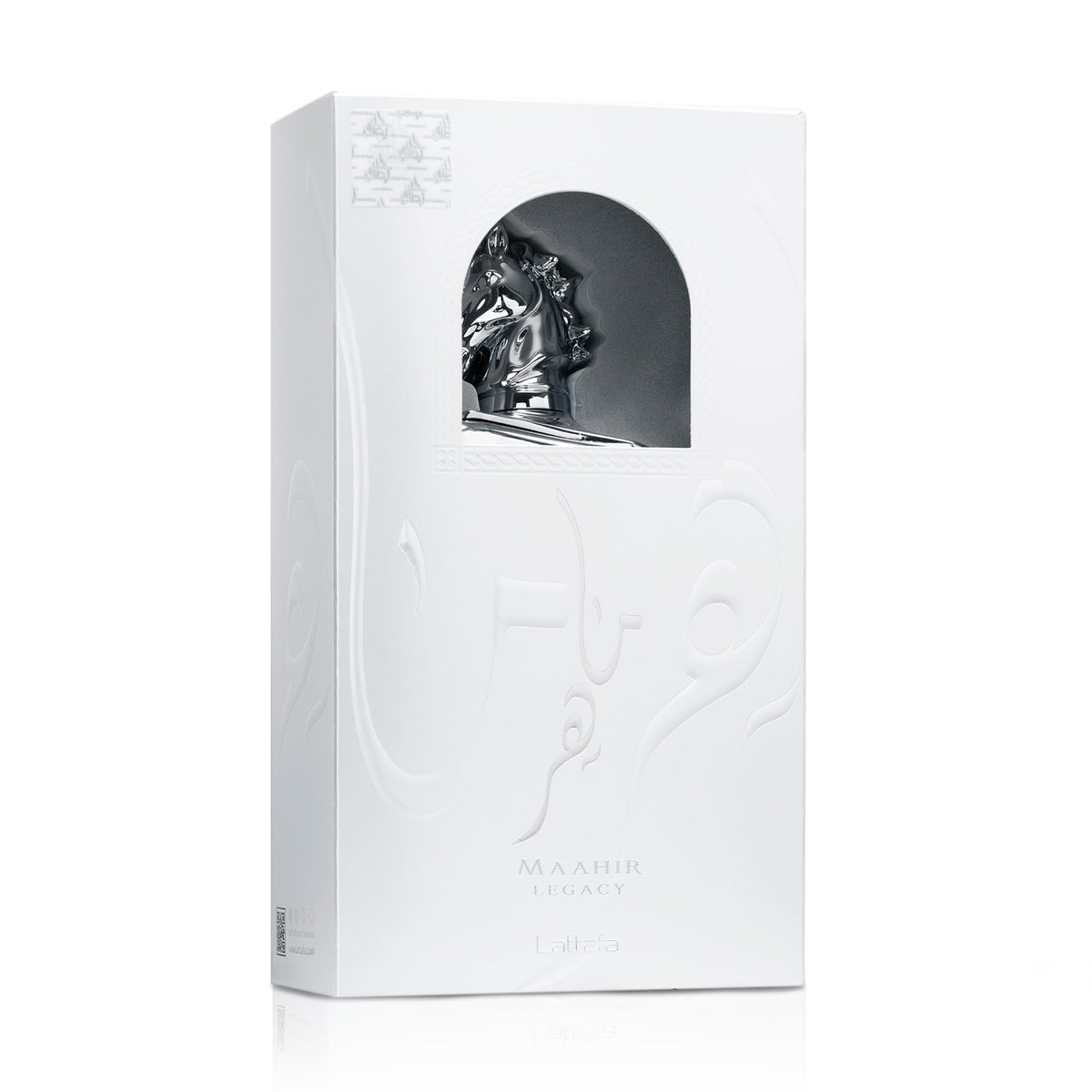 Lattafa Maahir Legacy Eau de Parfum bottle side view