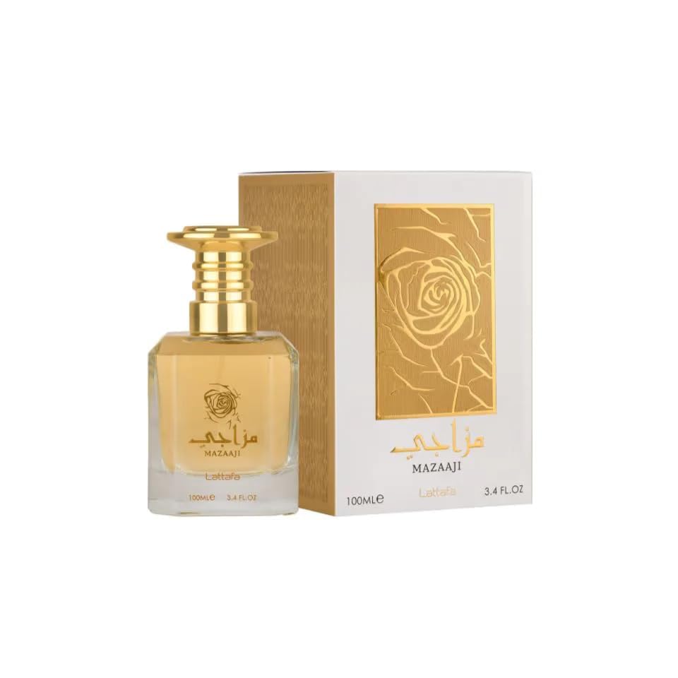 Lattafa Masaaji Eau De Parfum Spray bottle side view