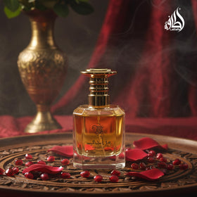 Lattafa Masaaji Eau De Parfum Spray close-up of bottle