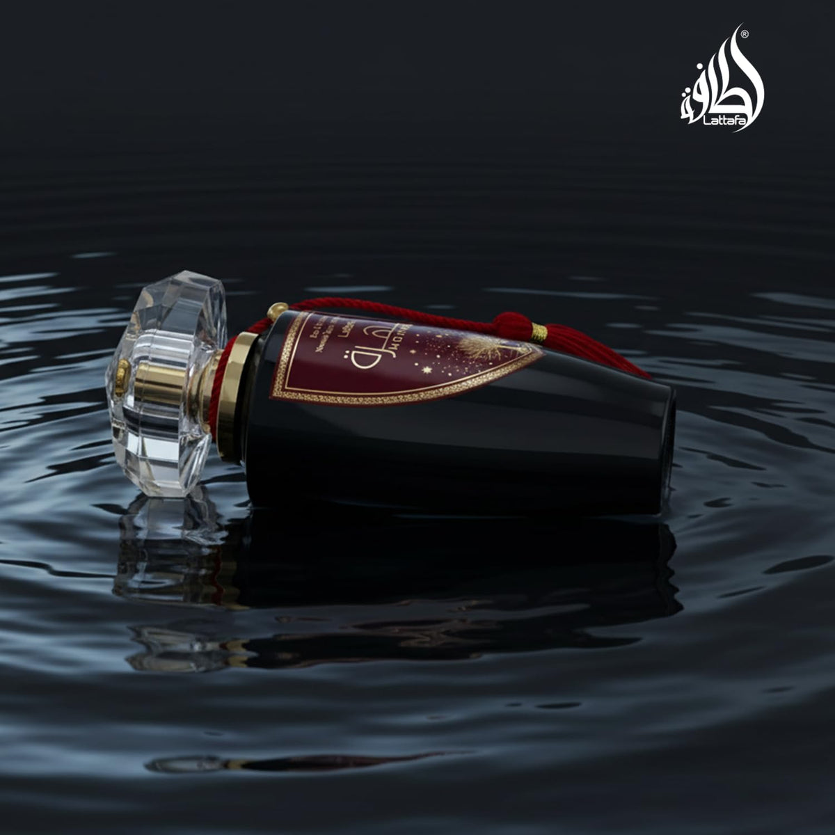 Lattafa Mohra Eau de Parfum Spray bottle back view