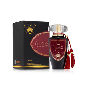 Lattafa Mohra Eau de Parfum Spray bottle side view