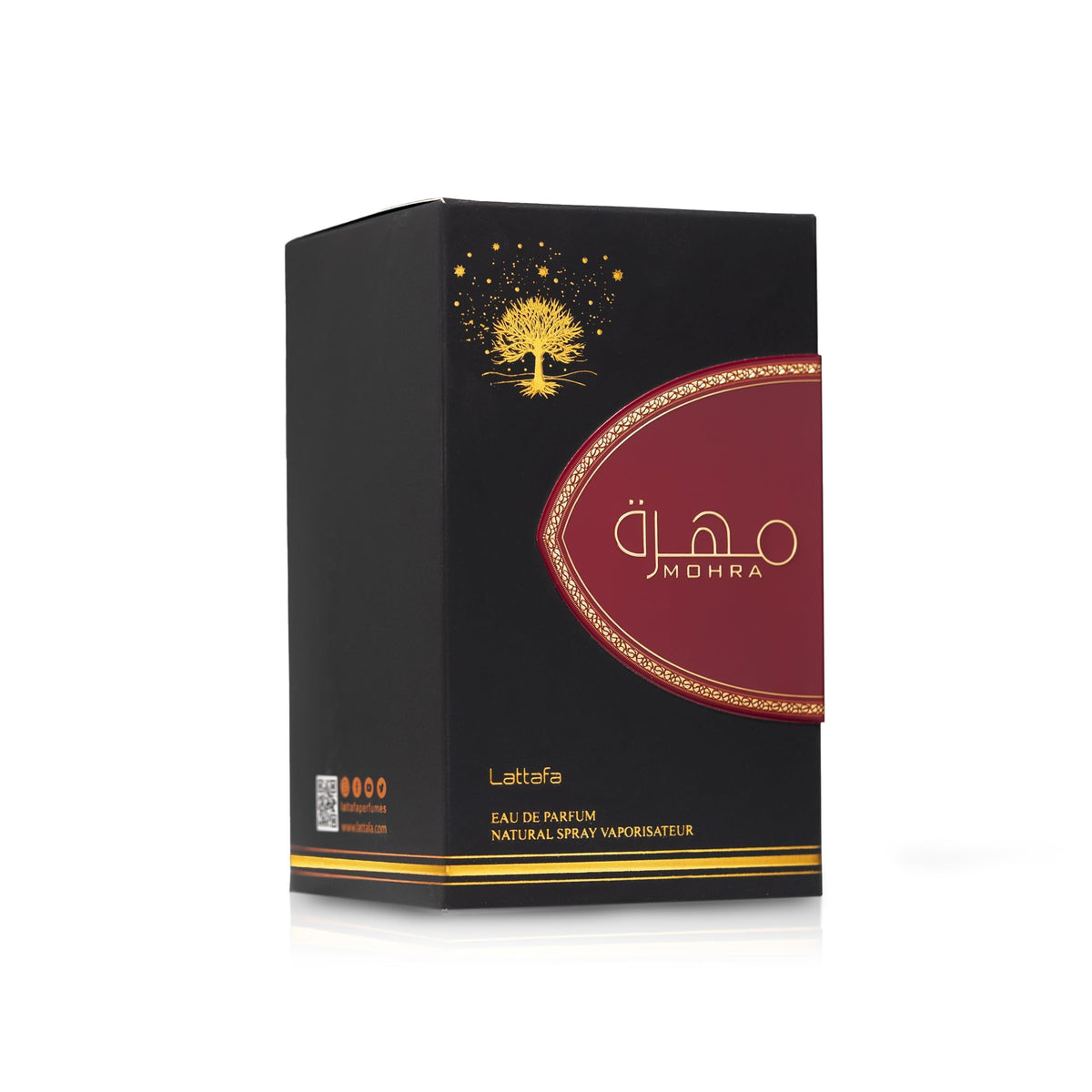 Lattafa Mohra Eau de Parfum Spray packaging
