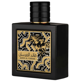 Lattafa Qaed Al Fursan Eau de Parfum 100ml bottle side view