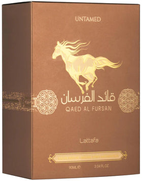 Lattafa Qaed Al Fursan Untamed Eau De Parfum 90ml side view