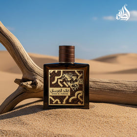 Lattafa Qaed Al Fursan Untamed in a gift setting