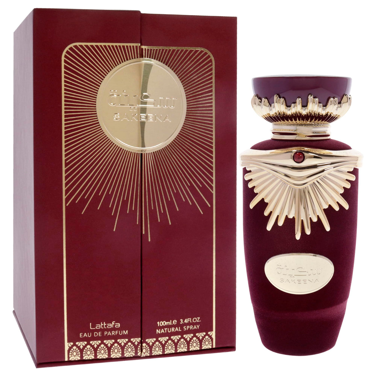 Lattafa Sakeena fragrance notes illustration