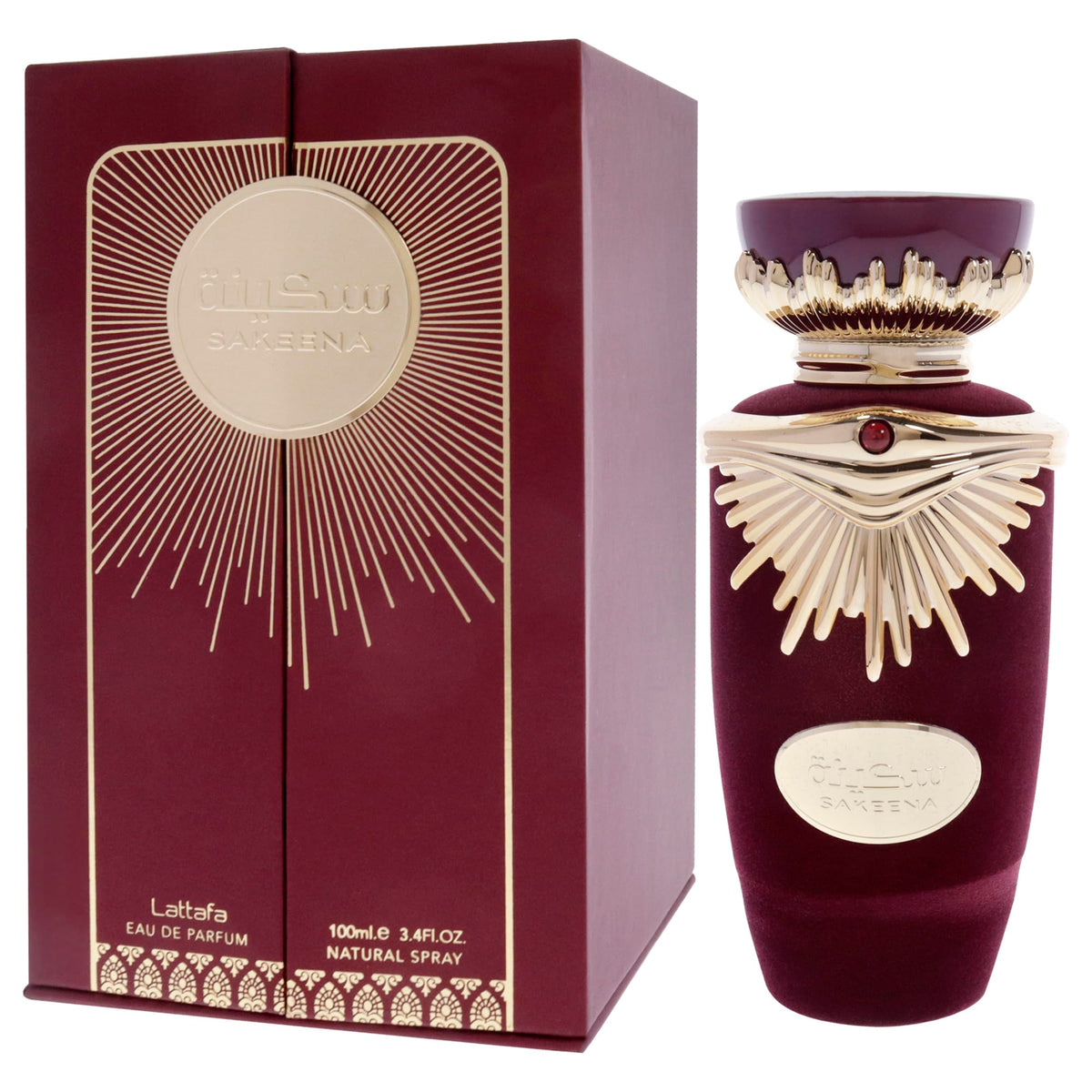 Lattafa Sakeena packaging design