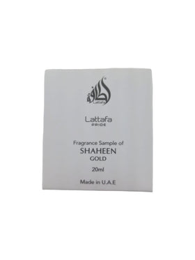 Lattafa Shaheen Gold Eau De Parfum 20ml lifestyle scene