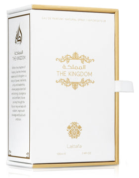 Lattafa The Kingdom Eau De Parfum packaging