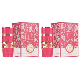 Lattafa Yara Candy Eau de Parfum packaging with floral design