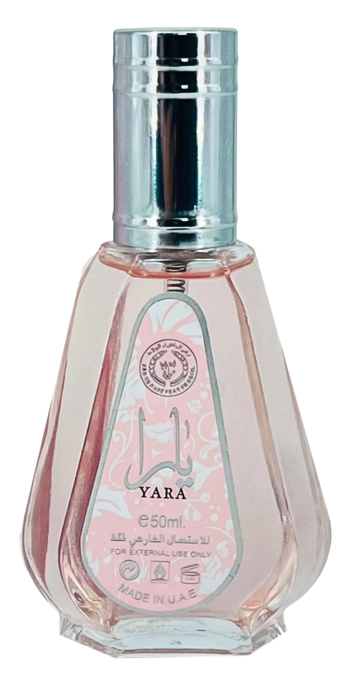 Lattafa Yara Eau de Parfum 50ml front view with elegant bottle design