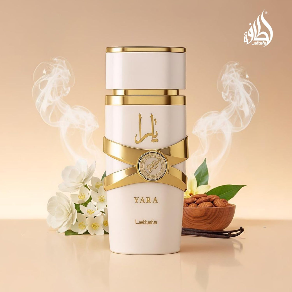 Lattafa Yara Moi on a vanity table