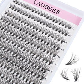 LAUBESS Cluster Lashes 240pcs mixed tray with individual lashes