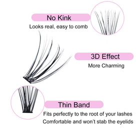 LAUBESS Cluster Lashes packaging front view