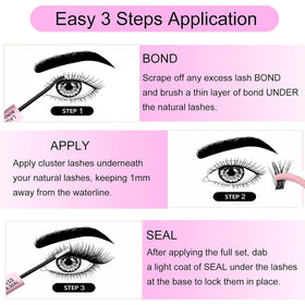 LAUBESS Lash Bond and Seal 10ml bottles side view