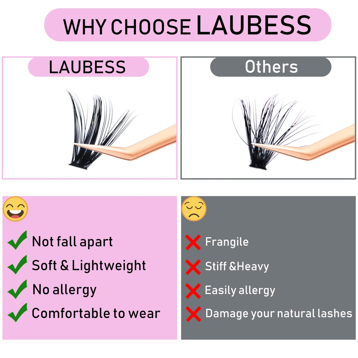 LAUBESS lash bond and seal bottles