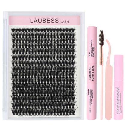 LAUBESS LASH DIY Lash Extension Kit with 300 pcs and tools