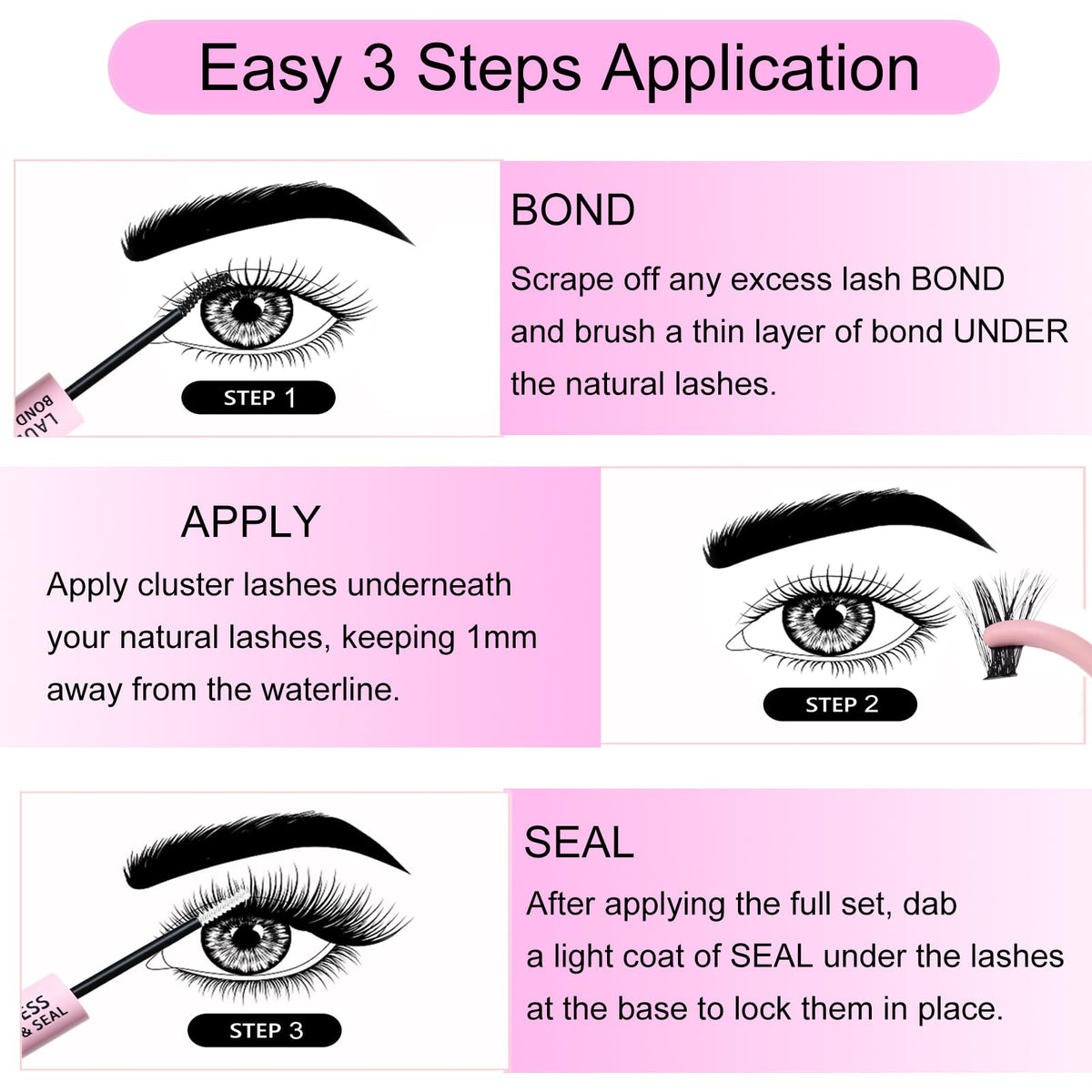 LAUBESS LASH eyelash brush for grooming lashes