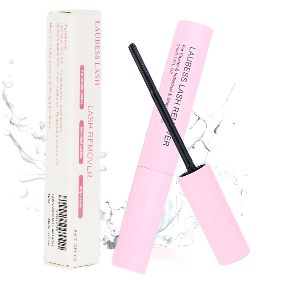 LAUBESS LASH Remover 5ml bottle front view