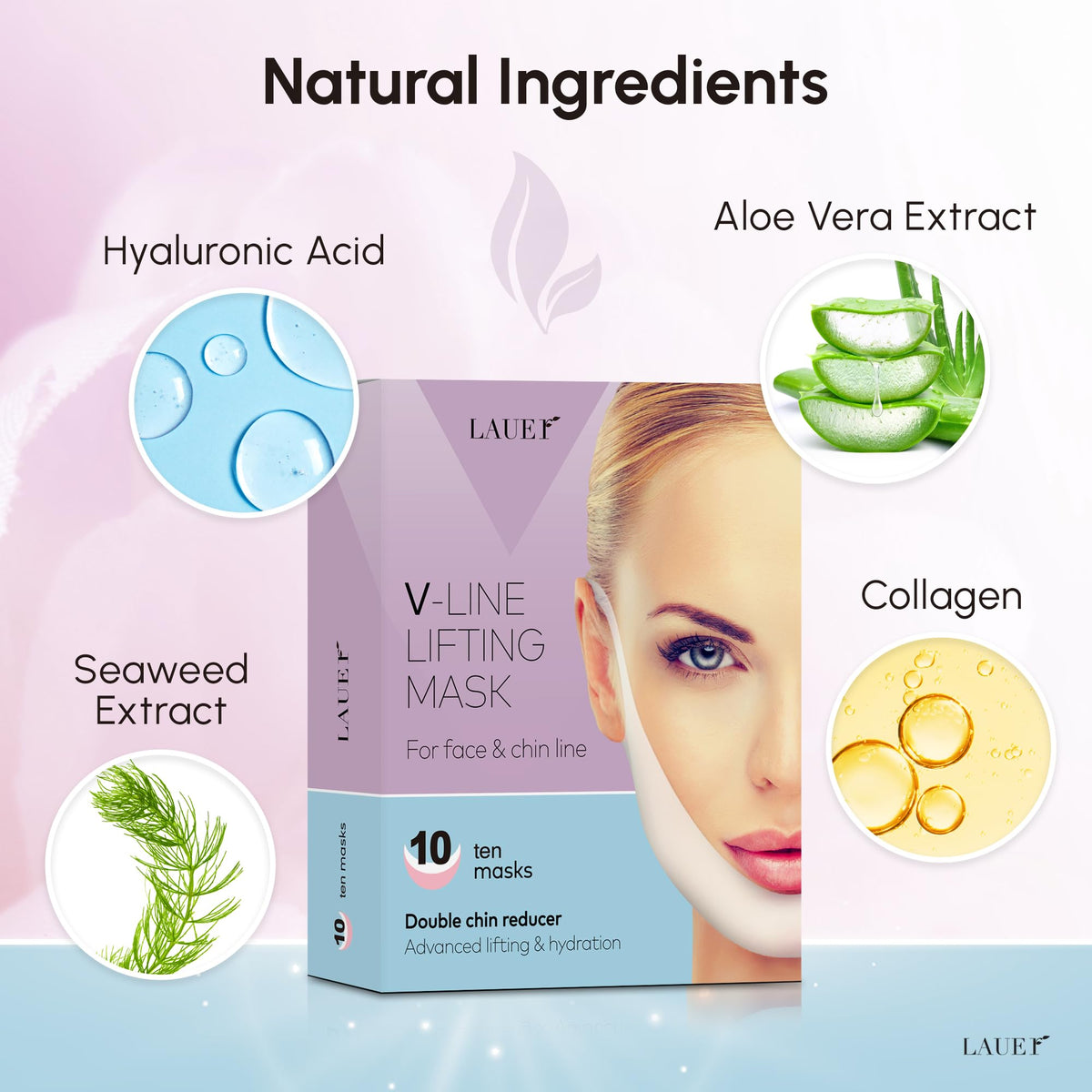 LAUER COSMETIC V Shaped Contouring Face Mask close-up of chin strap