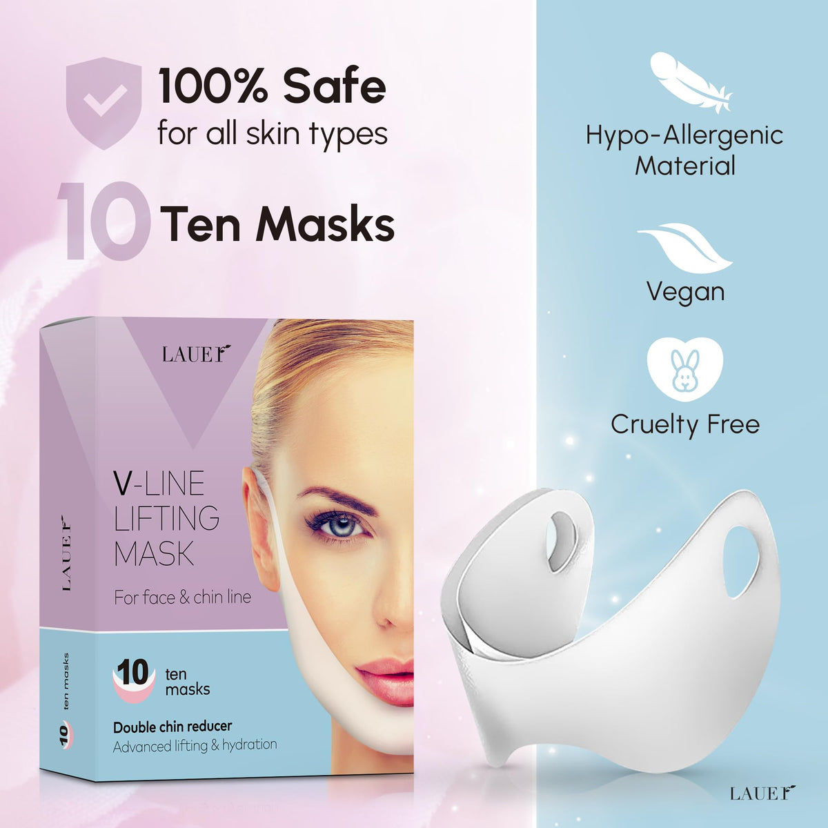 LAUER COSMETIC V Shaped Contouring Face Mask ingredients list