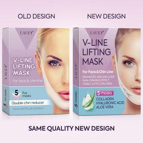 LAUER COSMETIC V Shaped Contouring Face Mask lifestyle shot with flowers