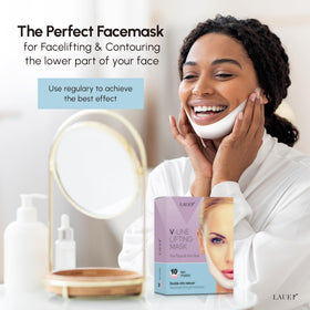 LAUER COSMETIC V Shaped Contouring Face Mask on a bathroom counter