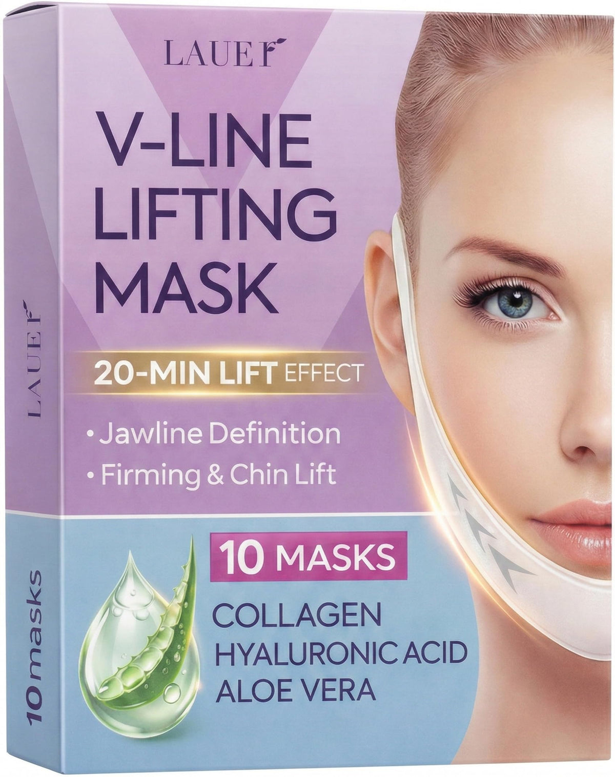 LAUER COSMETIC V Shaped Contouring Face Mask packaging front view
