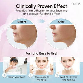 LAUER COSMETIC V Shaped Contouring Face Mask with collagen and hyaluronic acid