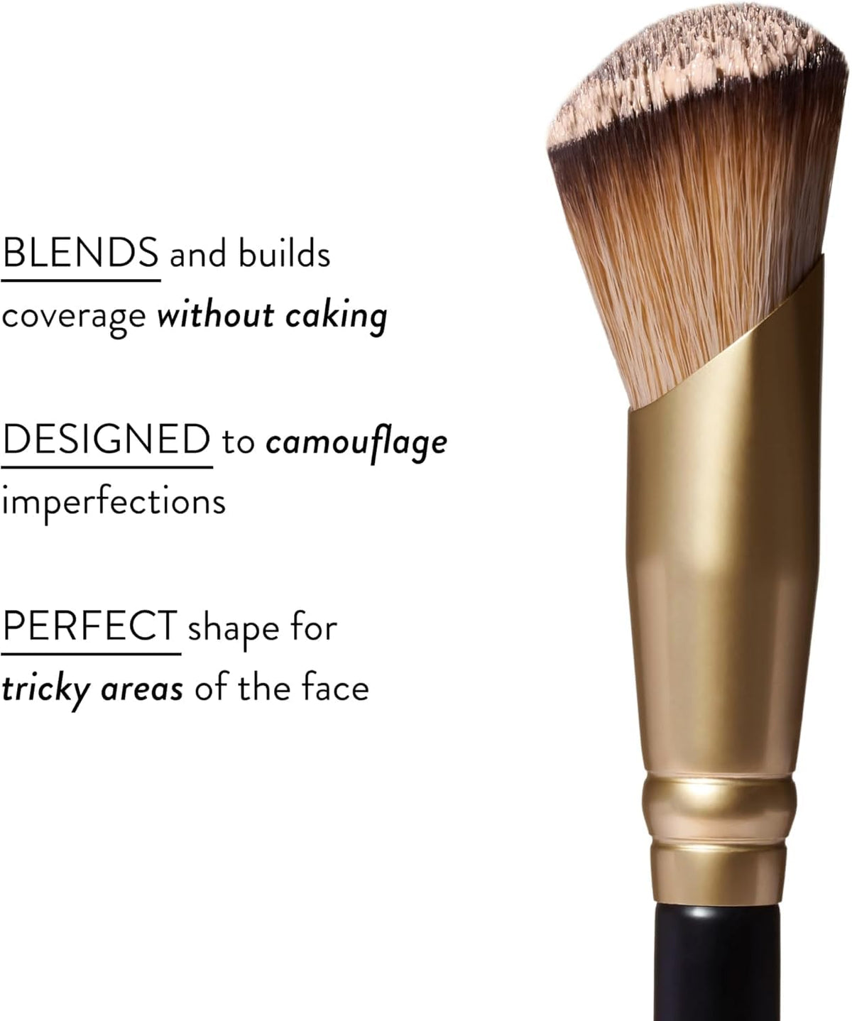 LAURA GELLER Angled Precision Concealer Brush in use on model