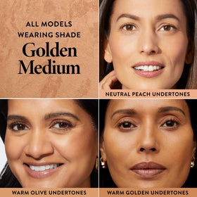 LAURA GELLER Baked Balance-n-Brighten Foundation Golden Medium on model