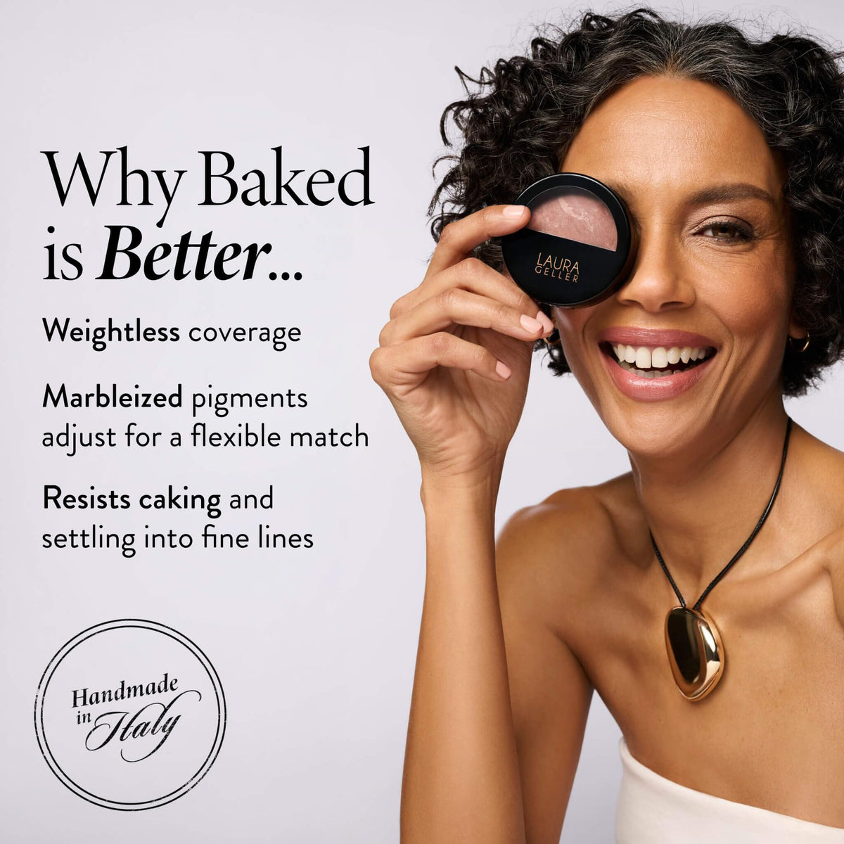 LAURA GELLER Baked Balance-n-Brighten Foundation swatches on skin
