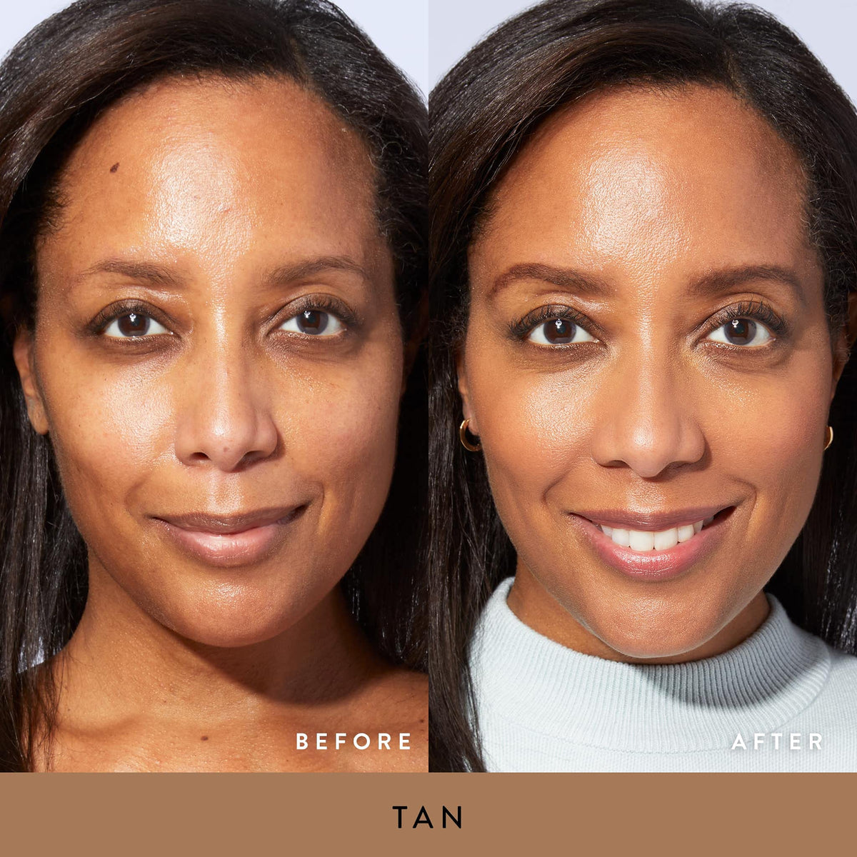 LAURA GELLER Baked Balance-n-Brighten Foundation Tan texture close-up