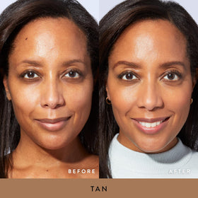 LAURA GELLER Baked Balance-n-Brighten Foundation Tan texture close-up