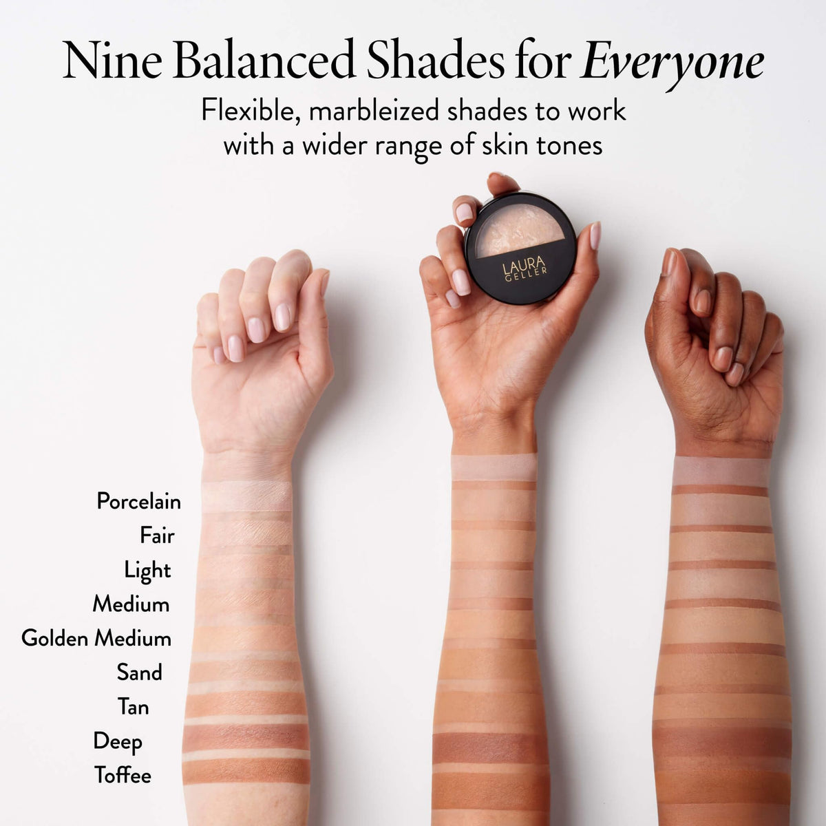 LAURA GELLER Baked Balance-n-Brighten Powder Foundation application brush