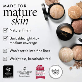 LAURA GELLER Baked Balance-n-Brighten Powder Foundation Deep marbleized pigments
