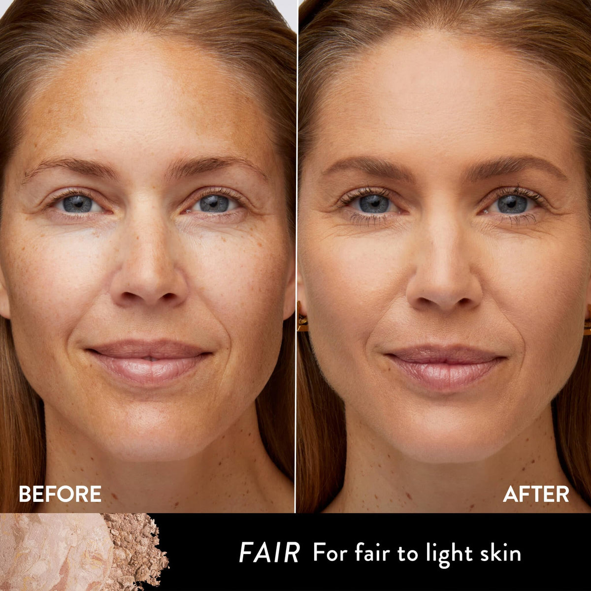LAURA GELLER Baked Balance-n-Brighten Powder Foundation Fair close-up of texture