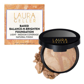 LAURA GELLER Baked Balance-n-Brighten Powder Foundation Light front view