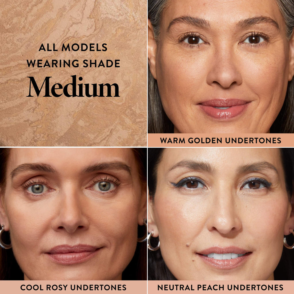 LAURA GELLER Baked Balance-n-Brighten Powder Foundation Medium swatch on skin