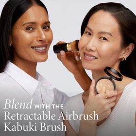LAURA GELLER Baked Balance-N-Glow Foundation Deep on model
