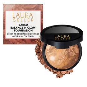 LAURA GELLER Baked Balance-N-Glow Foundation in Tan, front view