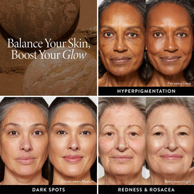 LAURA GELLER Baked Balance-n-Glow Foundation in use during makeup application