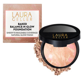 LAURA GELLER Baked Balance-n-Glow Illuminating Powder Foundation Porcelain front view