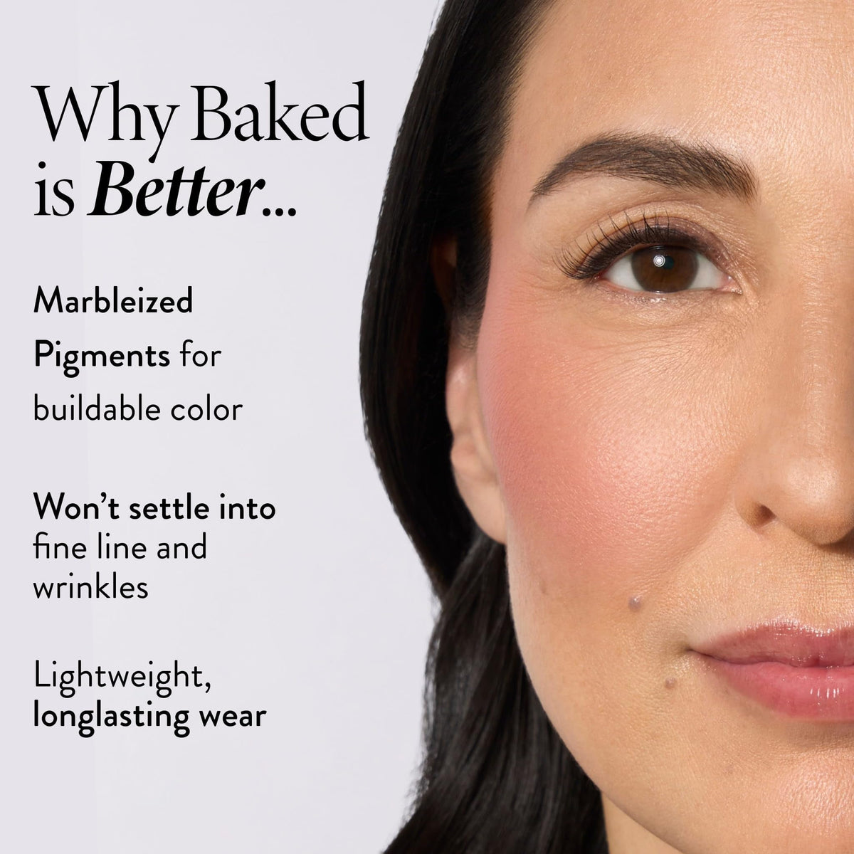 LAURA GELLER Baked Blush-n-Brighten Powder Blush marbleized texture